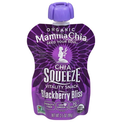 Mamma Chia Squeeze Organic Vitality Snack Blackberry Bliss - 3.5 Oz - Image 3