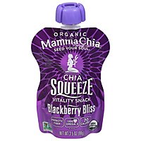 Mamma Chia Squeeze Organic Vitality Snack Blackberry Bliss - 3.5 Oz - Image 1