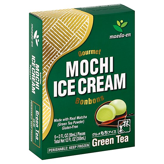 Maeda-En Mochi Ice Cream Green Tea - 12 Fl. Oz.