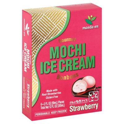 Maeda-En Mochi Ice Cream Strawberry - 12 Fl. Oz.