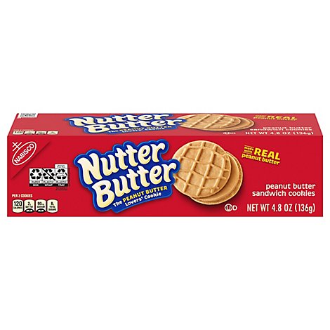 Nutter Butter Cookies Sandwich Peanut Butter - 4.8 Oz