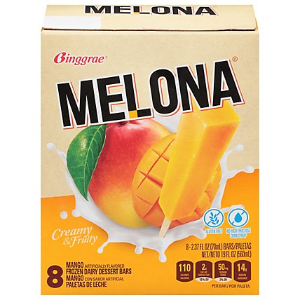 Melona Ice Bar Mango - 8-2.7 Fl. Oz. - Image 3