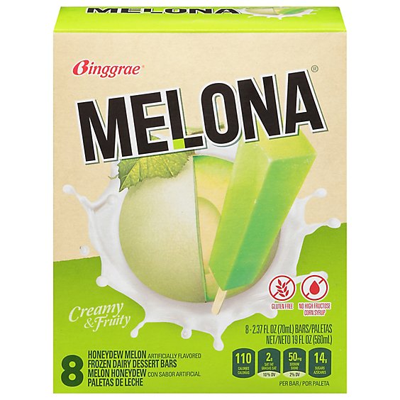 Melona Ice Bar Melon - 8-2.7 Fl. Oz.