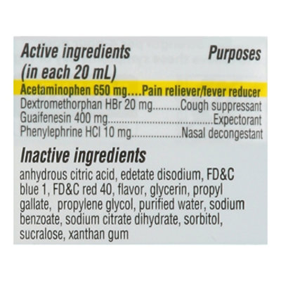 Signature Select/Care Maximum Strength Cold Flu & Sore Throat Relief - 6 Fl. Oz. - Image 3