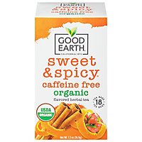 Good Earth Teas Sweet & Spicy Organic Herbal Tea Caffeine Free 18 Count - 1.3 Oz - Image 2