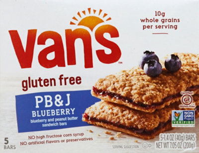 Vans Sandwich Bars PB&J Blueberry And Peanut Butter - 5-1.4 Oz - Image 2