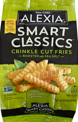 Alexia Smart Classics Fries Crinkle Cut Roasted With Sea Salt - 32 Oz - Image 2