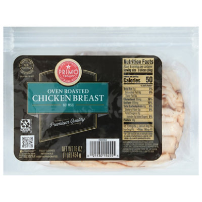 Pre-sliced specialities: Pre-sliced roasted chicken breast Così Bio 80 gr