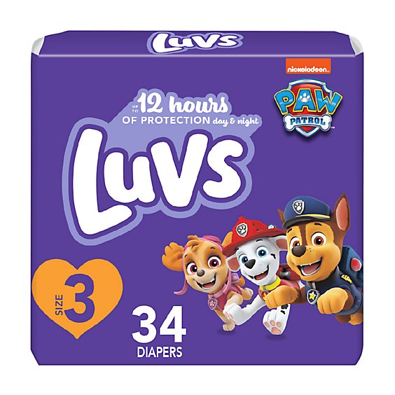 Luvs Pro Level Leak Protection Diapers Size 3 - 34 Count