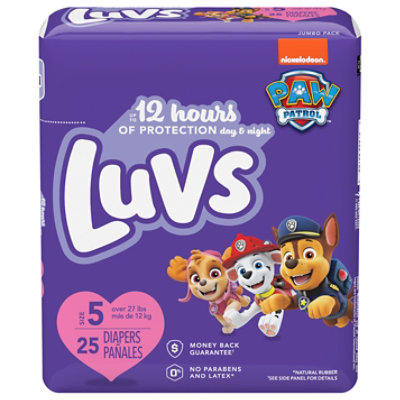 Luvs Paw Patrol Size 5 Diapers -25 Count - Image 2