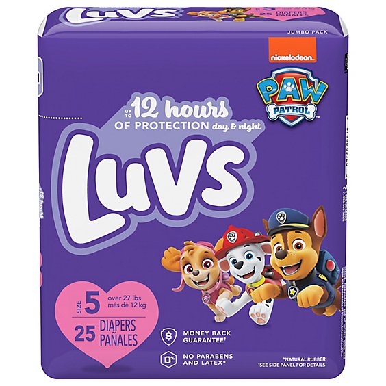 Luvs Diapers Pro Level Leak Protection Size 5 - 25 Count