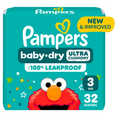 Pampers Baby Dry Ultra Cushiony Size 3 Diapers - 32 Count - Image 1