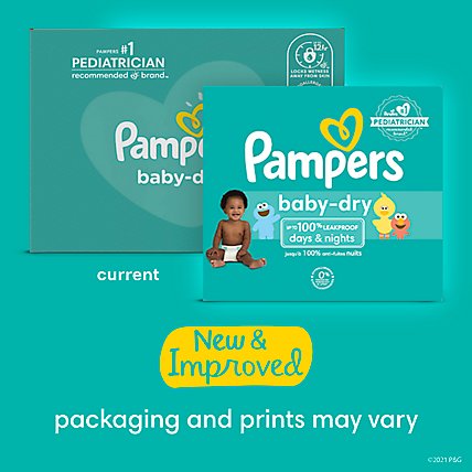 Pampers Baby Size 3 Dry Diapers - 104 Count - Image 2