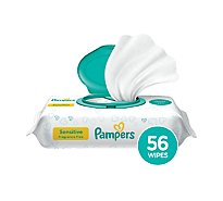 Pampers Baby Wipes Sensitive Perfume Free 1X Pop Top - 56 Count