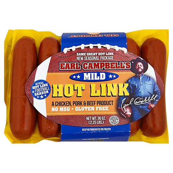 Earl Campbell Hot Links - 36 Oz