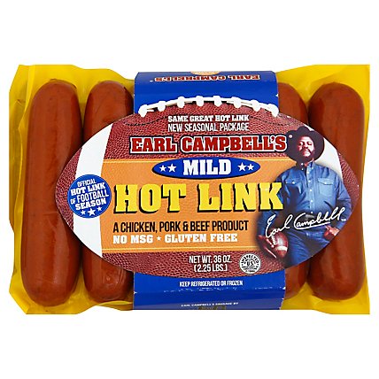 Earl Campbell Hot Links - 36 Oz - Image 1