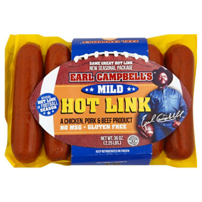 Earl Campbell Hot Links - 36 Oz - Image 1