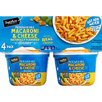 Signature SELECT Macaroni & Cheese Dinner Microwaveable Cup - 4-2.05 Oz - Image 2
