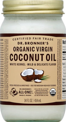 Dr. Bronners Coconut Oil Virgin Magic All-One! Fresh-Pressed - 14 Fl ...