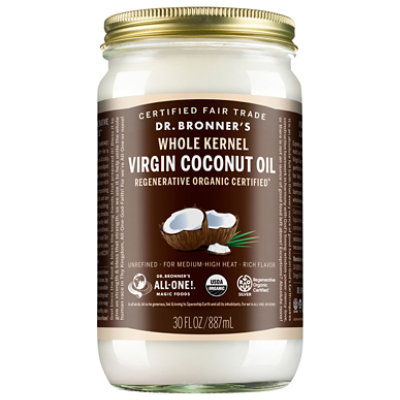 Dr. Bronners Coconut Oil Virgin Magic All-One! Fresh-Pressed - 30 Fl. Oz. - Image 1