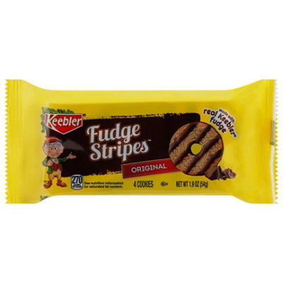 Keebler Fudge Stripes Cookies Original Thicker - 4-1.9 Oz