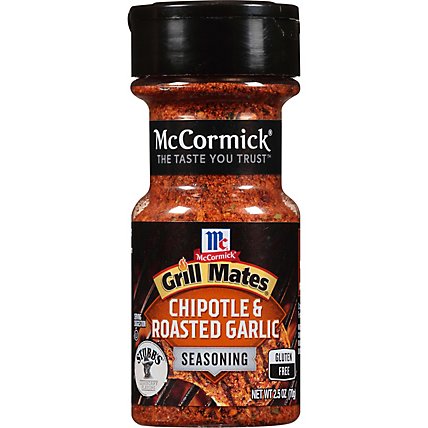 McCormick Grill Mates Chipotle & Roasted Garlic Seasoning - 2.5 Oz - Image 1