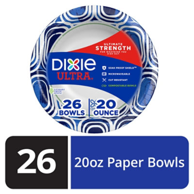 Dixie Ultra Paper Bowls Printed 26 Count - 20 Oz - Image 2