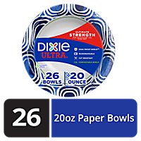 Dixie Ultra Paper Bowls Printed 10 Ounce - 26 Count - Image 1