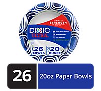 Dixie Ultra Paper Bowls Printed 10 Ounce - 26 Count