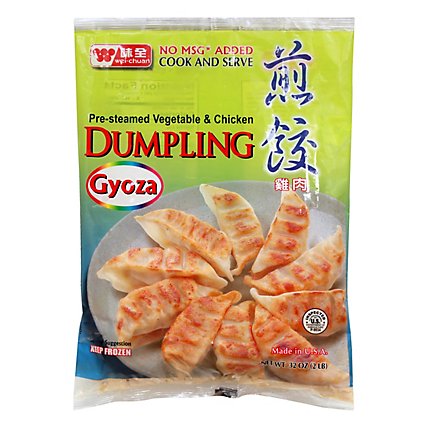 Wei-Chuan Potstickers Dumplings Gyoza Pre Steamed Vegetable & Chicken - 31.7 Oz - Image 1