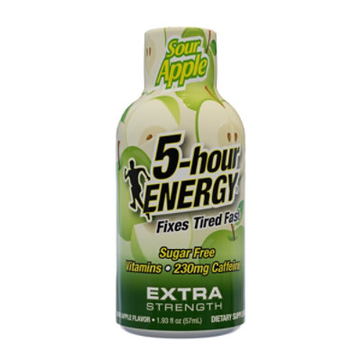 5-hour ENERGY Energy Shot Extra Strength Sour Apple - 1.93 Fl. Oz. - Image 1