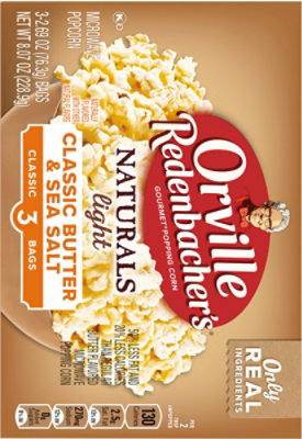 Orville Redenbacher's Naturals Light Classic Butter & Sea Salt Microwave Popcorn - 3-2.69 Oz - Image 6
