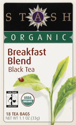 Stash Organic Black Tea Breakfast Blend - 18 Count
