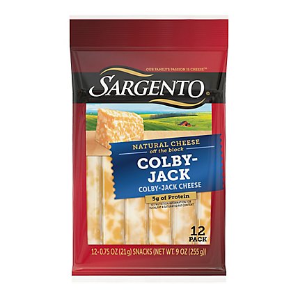 Sargento Cheese Snacks Sticks Colby Jack 12 Count - 9 Oz - Image 3