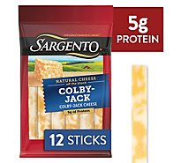 Sargento Cheese Snacks Sticks Colby Jack 12 Count - 9 Oz