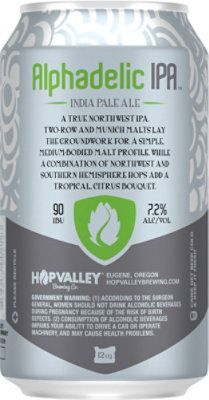 Hop Valley Alphadelic Ipa Can - 6-12 Fl. Oz. - Image 4