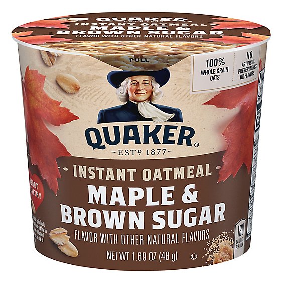 Quaker Oatmeal Instant Maple & Brown Sugar - 1.69 Oz