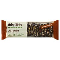 ThinkThin Nut Bar Protein Dark Chocolate Salted Caramel - 1.41 Oz - Image 1