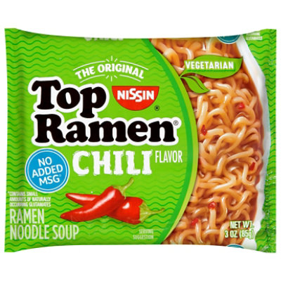 Nissin Top Ramen Ramen Noodle Soup Chili Flavor 3 Oz Vons