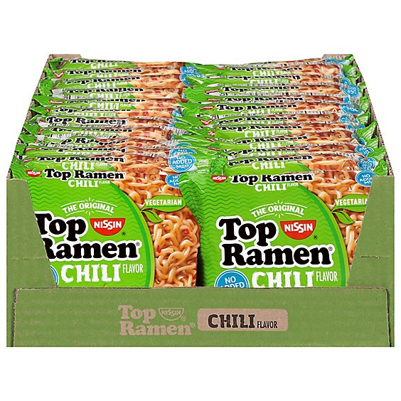 NISSIN FOODS Top Ramen Chili Flavor - 3 oz - Chili - 24 / Carton NISSIN FOODS Top Ramen Chili Flavor - 3 oz - Chili - 24 / Carton