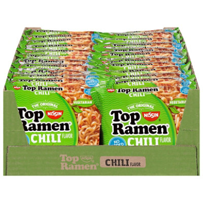 Nissin Top Ramen Ramen Noodle Soup Chili Flavor - 24-3 Oz
