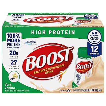 BOOST High Protein Nutritional Drink Very Vanilla - 12-8 Fl. Oz. - Image 3