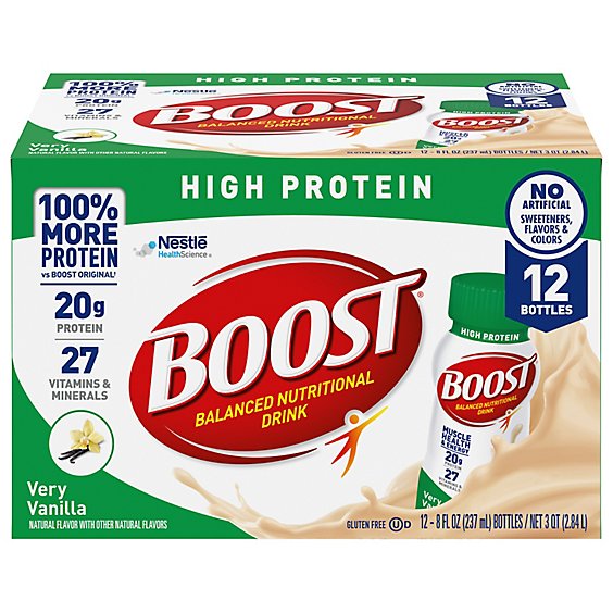 BOOST High Protein Nutritional Drink Very Vanilla - 12-8 Fl. Oz.