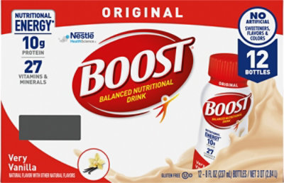 BOOST Original Nutritional Drink Very Vanilla - 12-8 Fl. Oz. - Haggen