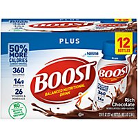 BOOST Plus Nutritional Drink Rich Chocolate - 12-8 Fl. Oz. - Image 1