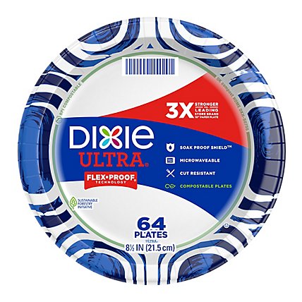 Dixie Ultra Paper Plates Printed 8 1/2 Inch - 64 Count - Image 3