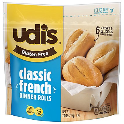 Udis Classic French Dinner Rolls - 7.41 Oz - Image 3
