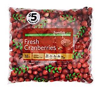 Signature Farms Cranberries Prepacked Bag Fresh - 32 Oz