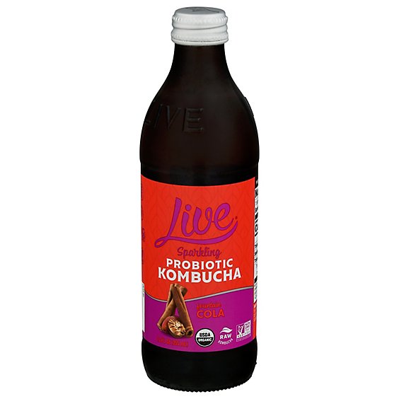 Live Soda Culture Cola Kombucha Raw Organic - 12 Fl. Oz.