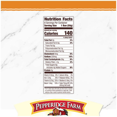 Pepperidge Farm Bakery Classics Side Sliced Hot Dog Buns - 14 Oz - Image 2